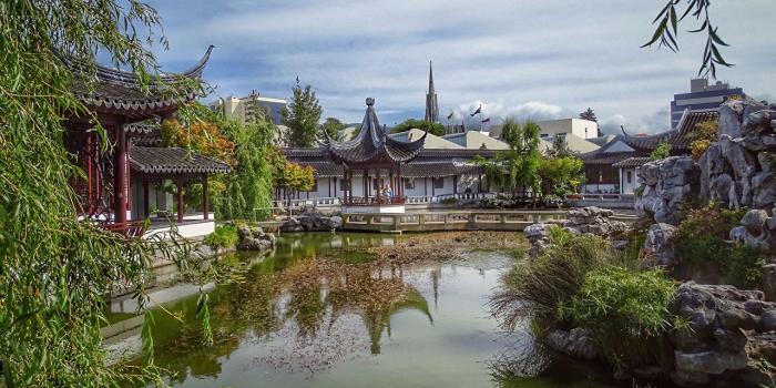 1280x853 Wallpaper New Zealand Chinese Garden Dunedin Nature Pond Parks