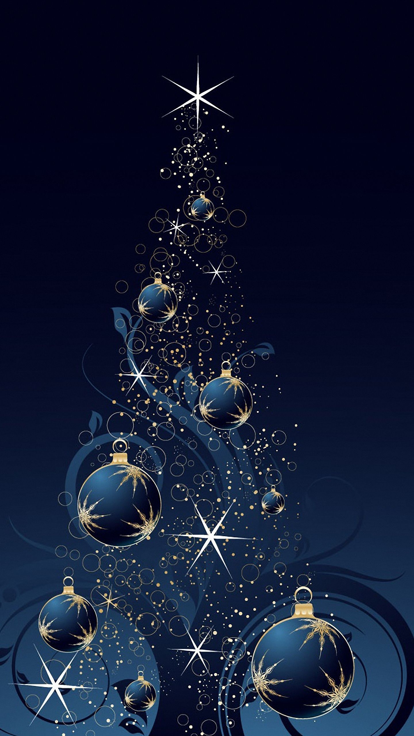 1440x2560 Samsung Galaxy Wallpaper Christmas | download blue christmas tree