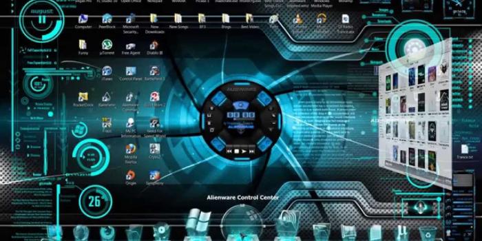 1280x720 Futuristic 3D Hologram Windows Theme/Skin [Read Description To Get]