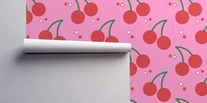 1024x1024 Cherry Bomb wallpaper - circa78designs - Spoonflower