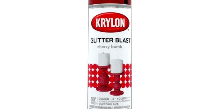 1024x768 Krylon Glitter Blast Spray Paint 5.75 oz. Cherry Bomb -- CreateForLess