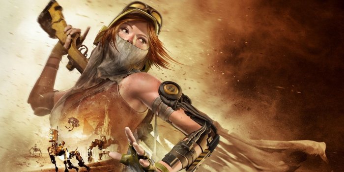 1366x768 Download wallpaper 1366x768 recore, game, girl, weapon tablet