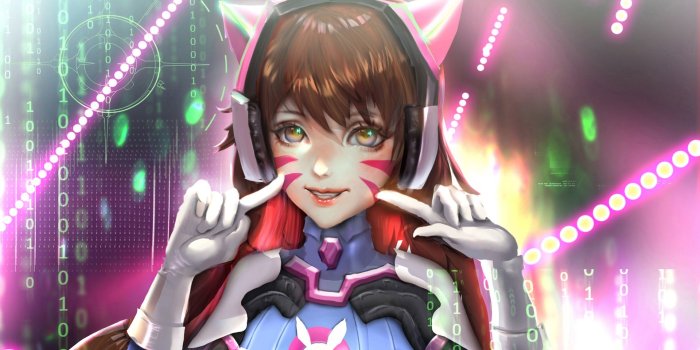 1920x1080 Gamer Girl D.Va | Overwatch Wallpapers