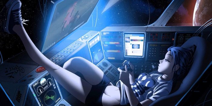 1920x1080 Gamer Girl in Space Video Live Wallpaper - DesktopHut