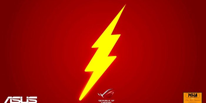 1280x720 Wallpaper Engine The Flash CW with Theme Song and Asus ROG logo Mk1