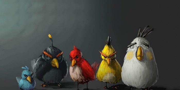 1920x1200 Art, Cartoon, Funny Game, Artwork, Angry Birds, Background