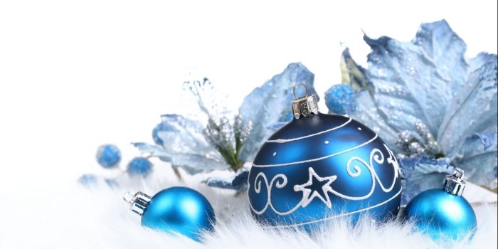 1362x768 Blue Christmas Decoration wallpaper