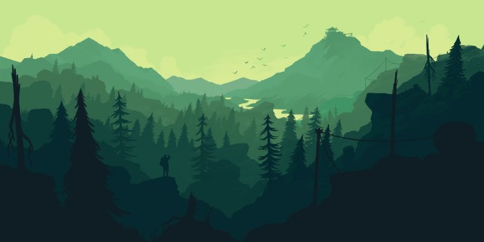 2560x1440 Firewatch wallpaper for iPhone and desktop