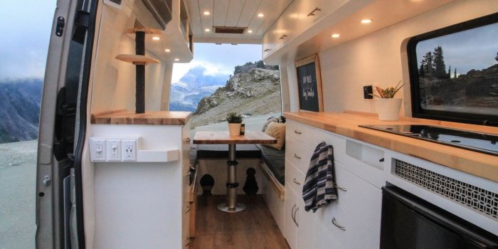 1200x800 Converted camper van is a cozy home on wheels - Curbed