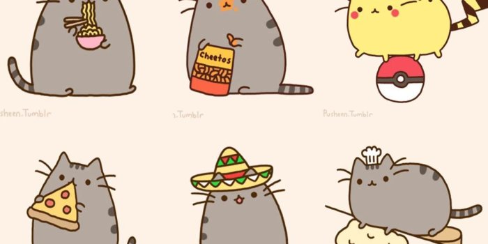 1200x900 Pusheen Cat Desktop Wallpaper Transparent & PNG Clipart Pictures