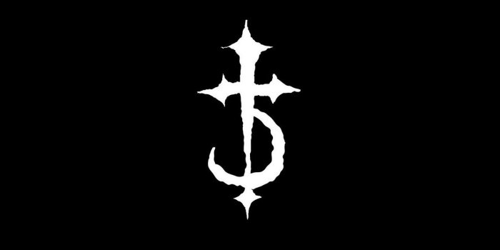 1332x850 Wallpaper white, music, black, cross, logo, Death Metal, Cross of