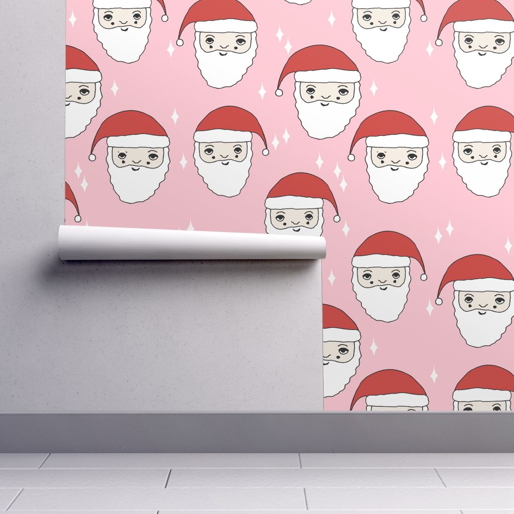 1024x1024 santa // christmas fabric red and on Isobar by andrea_lauren