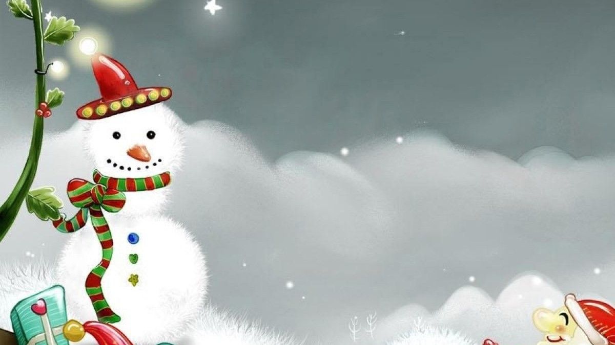 1200x675 Christmas Ribbos happy new year Cute ICE santa claus mobile