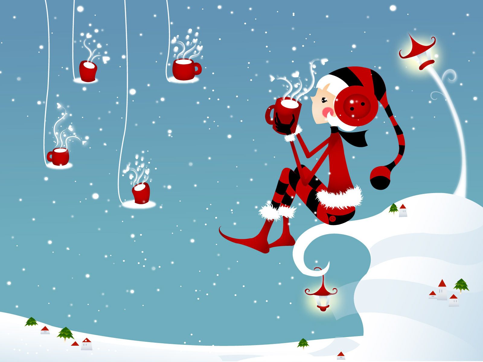 1600x1200 Cute xmas wallpaper - SF Wallpaper