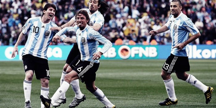 1600x900 Men's blue and white adidas jersey, Lionel Messi, Argentina, soccer