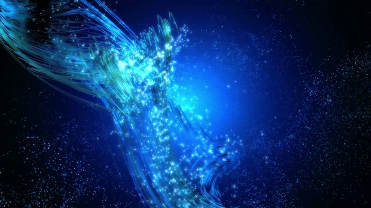 1280x720 4K PC & Mobile Live Wallpaper - Blue Wave In Space #AAVFX Relaxing Moving  Background