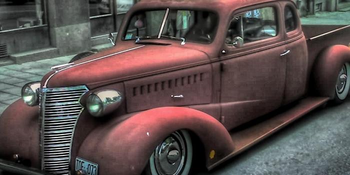 2560x2048 Red classic truck HD wallpaper download