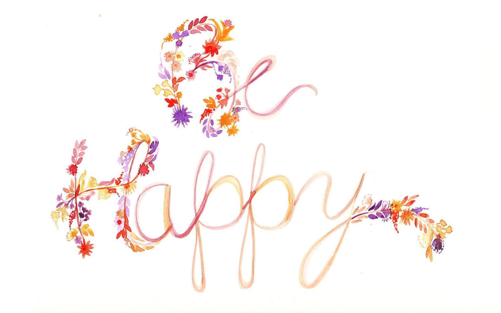 1856x1161 Lilac lavender floral be happy desktop wallpaper background | Be The