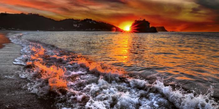 2560x1440 Beautiful Beach Sunrise ❤ 4K HD Desktop Wallpaper for 4K Ultra HD