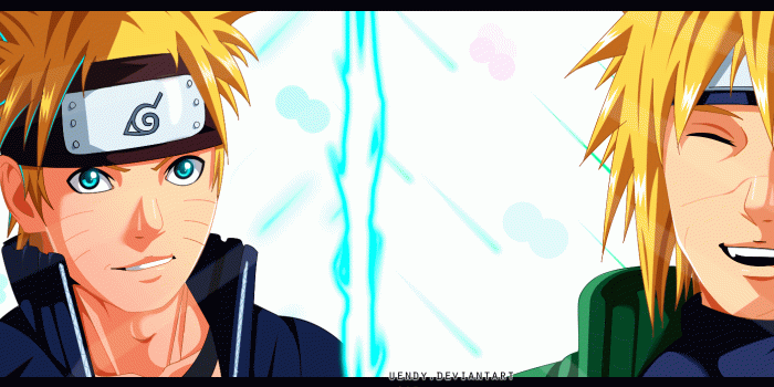 1964x703 Naruto 691 Naruto and Minato by Uendy | Daily Anime Art