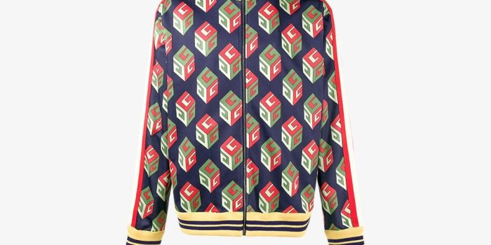1000x1000 Gucci Multicolor 'wallpaper' Technical Jacket for men