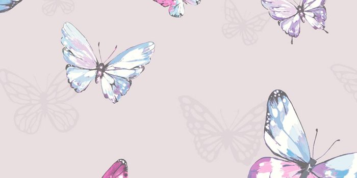 1500x1500 Holden Amelia Butterflies Wallpaper - Heather/Pink 98870 - - Amazon.com