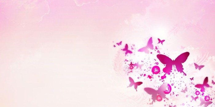 1024x768 Pink Butterfly Wallpapers 9442 Hd Wallpapers In Cute - Light Pink