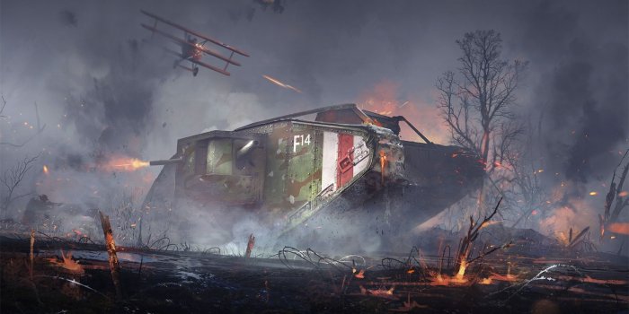 1920x1080 The tank on the battlefield Wallpaper from Battlefield 1