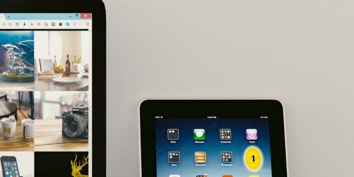 938x1668 Download wallpaper 938x1668 laptop, ipad, monster beats, headphones