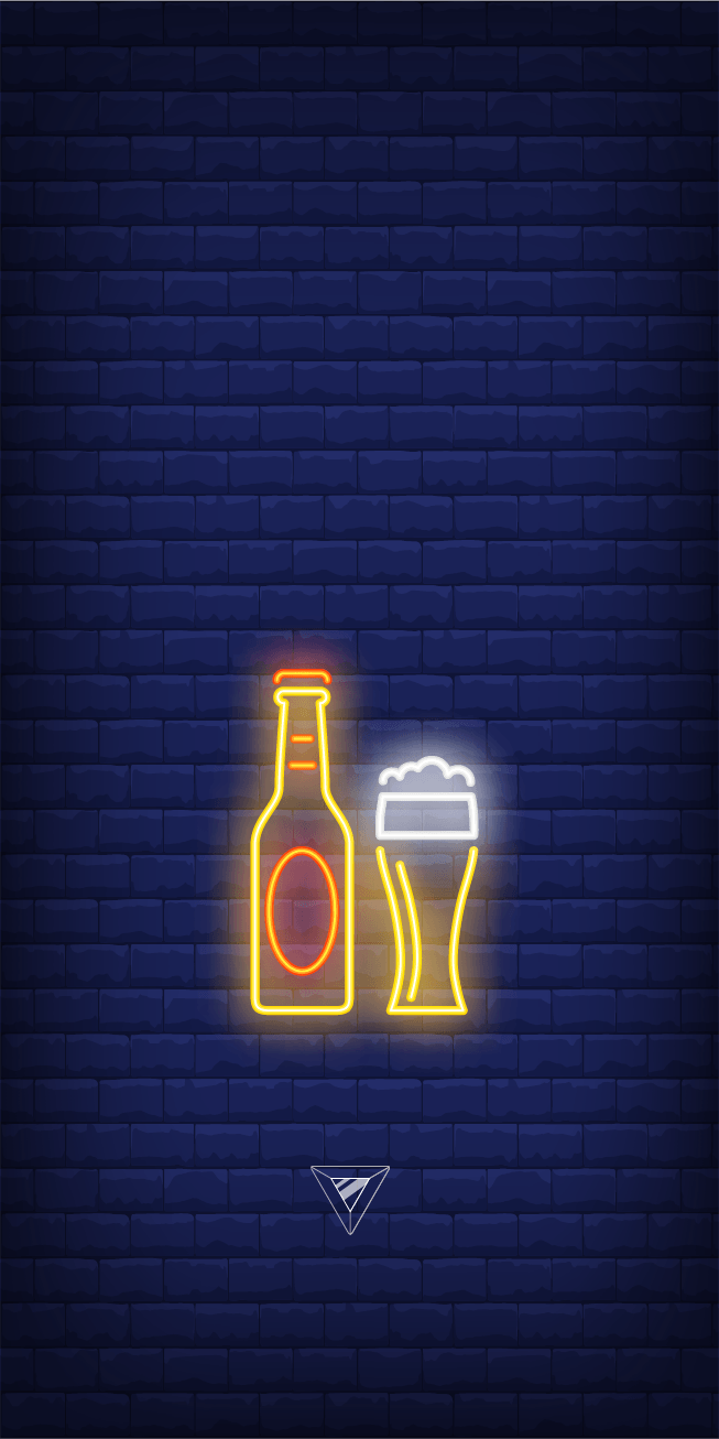 653x1306 Glowing Beer! | iPhone Case & Cover in 2019 | Wallpapers by Dark