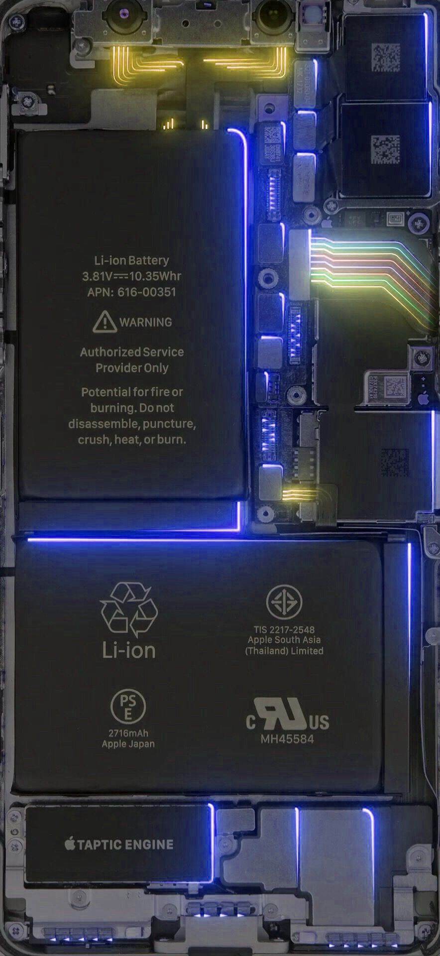 884x1920 Power Led - Violet - Wallpapers Central