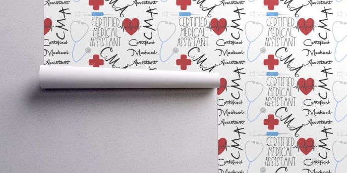 1024x1024 Certified Medical Assistant wallpaper - themadcraftduckie - Spoonflower