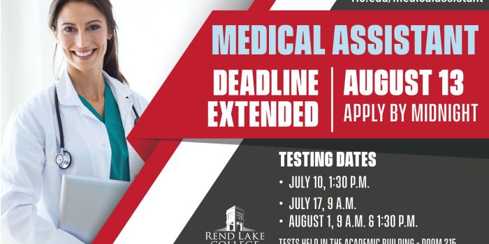 1920x1080 New Medical Assistant testing dates announced - Rend Lake College