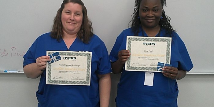 1600x1200 Medical Assistant Students show off their Excellent Attendance