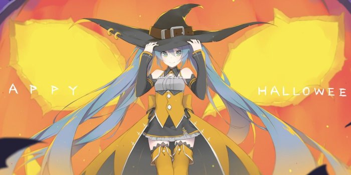 1332x850 Wallpaper holiday, anime, art, girl, vocaloid, hatsune miku