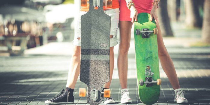 2048x1365 Boy and girl holding skateboards HD wallpaper | Wallpaper Flare
