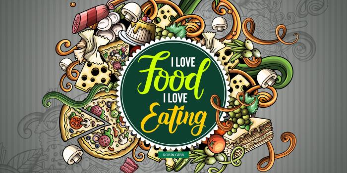 2560x1440 I love food, I love eating. - Quote by Robin Gibb - QuotesBook