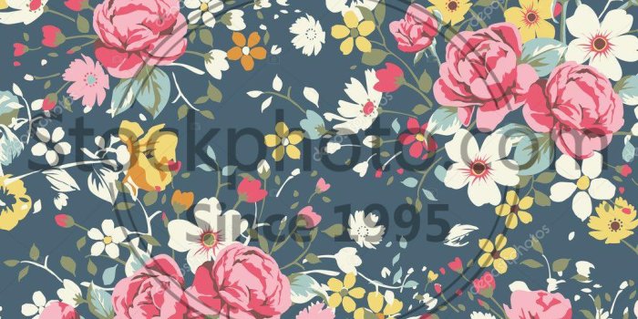 1024x982 wallpaper vintage rose pattern on navy background stock photo