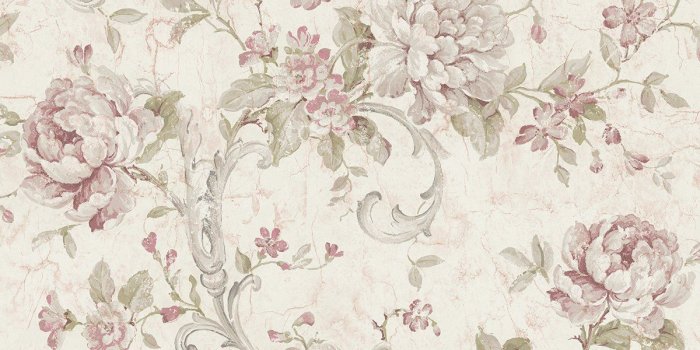 1200x1478 Antiqued Rose Wallpaper in Dusty Mauve from the Vintage Home 2