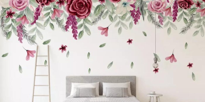 1117x861 3d room wallpaper custom photo non-woven mural Modern minimalistic hand  drawn vintage rose TV wall art canvas wallpaper for walls 3 d
