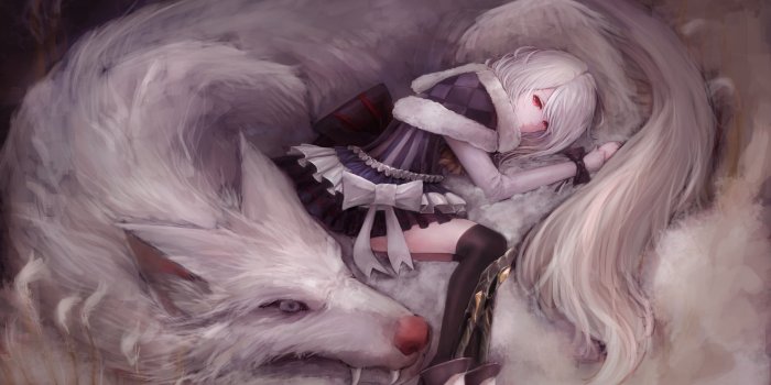 3840x2160 Wallpaper 4k Artistic Girl With Wolf 5k 4k-wallpapers, 5k wallpapers