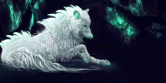 3840x2400 Image Wolves Animals Painting Art 3840x2400