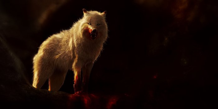 4093x3333 Arctic Wolf Aggressive Predator Wild Digital Art 4k #2945 Wallpapers