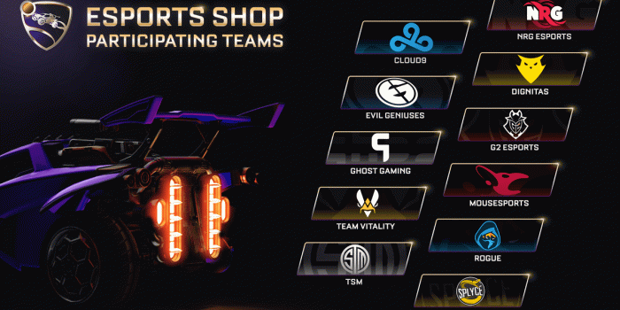 1199x674 The Esports Shop: A Closer Look | Rocket League® - Official Site