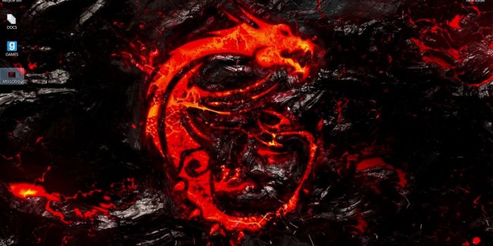 1280x720 Wallpaper Engine: MSI Dragon Logo test