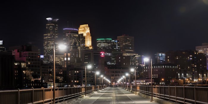 3840x2400 Pictures USA Minneapolis Minnesota Winter Bridges Snow 3840x2400