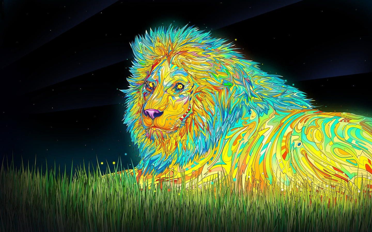 1440x900 Abstract, Wallpaper, Desktop Images, Art, HD, Lion, King, Africa