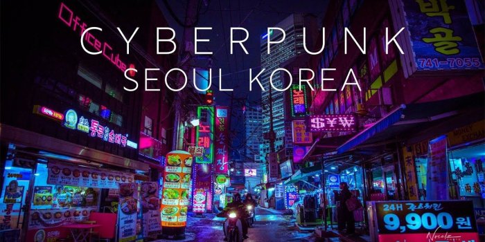 1280x720 Cyberpunk Street Photography - Dongdaemun