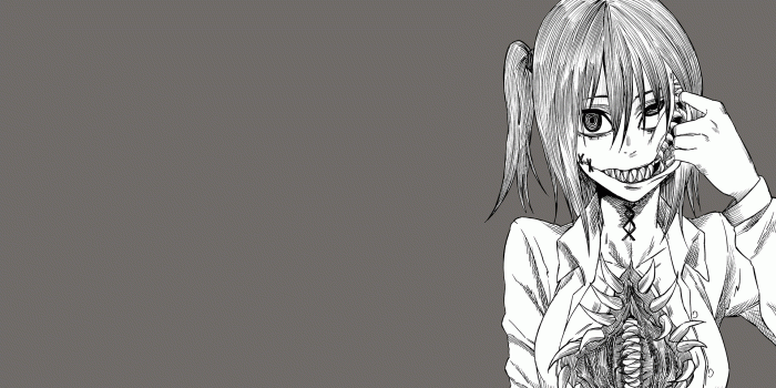 1920x1080 4592719 #anime, #simple background, #horror, #anime girls
