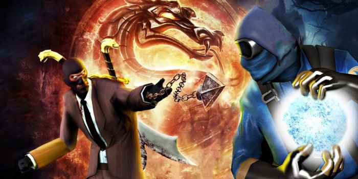 1280x1280 Download wallpaper 1280x1280 spy, pyro, team fortress 2, mortal